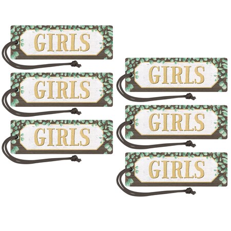 Teacher Created Resources Eucalyptus Magnetic Girls Pass, 6PK 77474